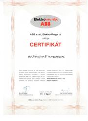 Certifikát ABB