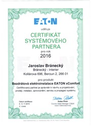 Certifikát systémového partnera